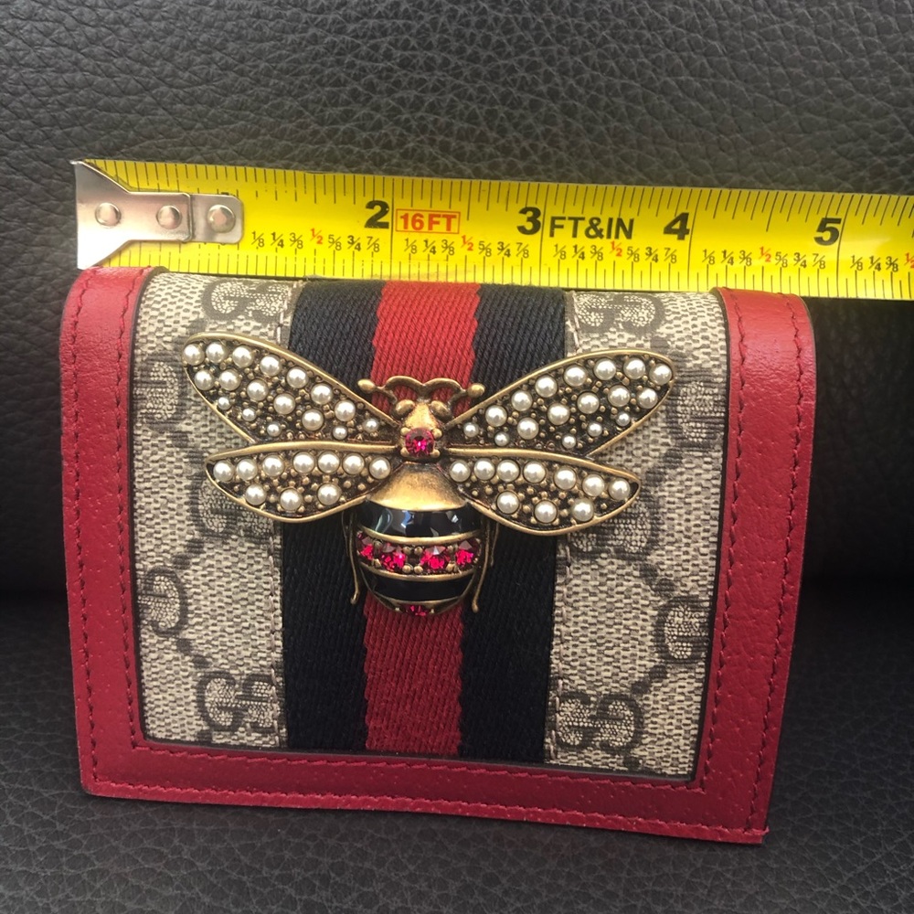 Gucci Queen Margaret GG Canvas Mini Wallet in Red NEW IN BOX - Picture 7 of 13